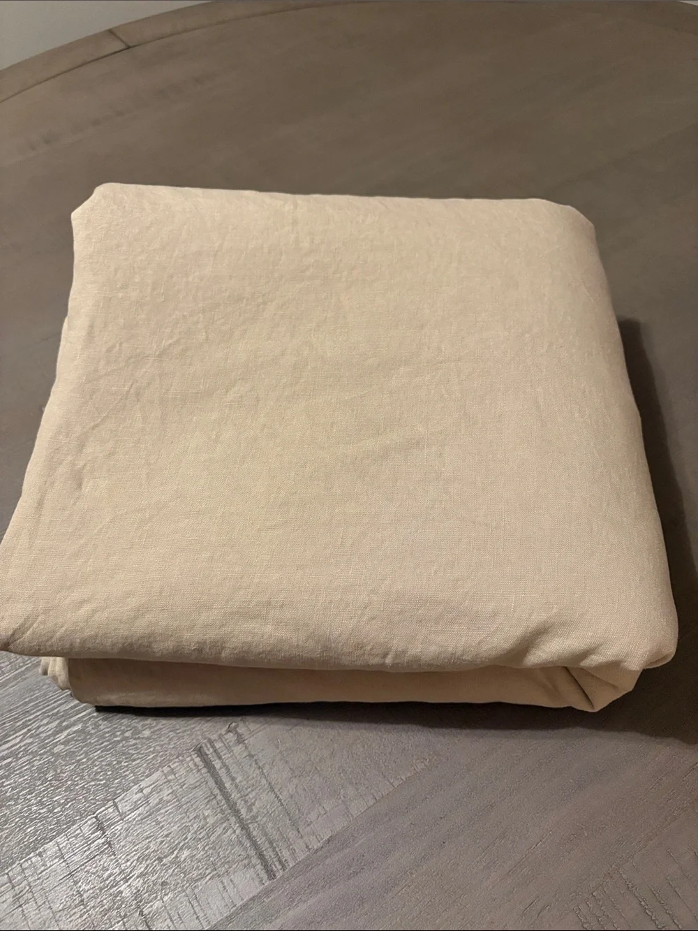 QUINCE European Linen Duvet Cover King Cal King Set Toffee 122
